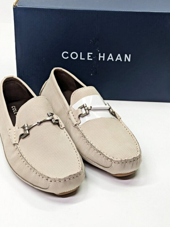 Cole Haan Men\'s Wyatt Sesame Nubuck Leather Bit Driver Size 8.5 (MSRP $180) main image 10